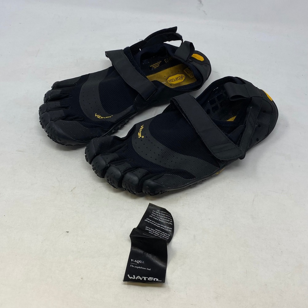 Vibram FiveFingers V-Aqua Mens Black Water Shoes 18M7301 Size EU 42 US 9-9.5